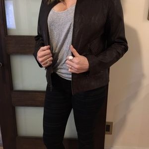 GUESS Faux Leather Moto Jacket
